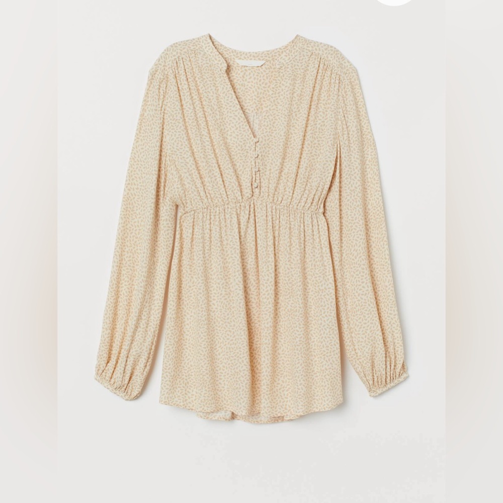 H&M MAMA Maternity V-Neck Blouse Size L